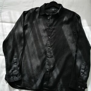Banana Republic Black Linen Shirt